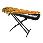 Bees And Honeycomb Print Piano Keyboard Cover