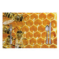 Bees And Honeycomb Print Placemat