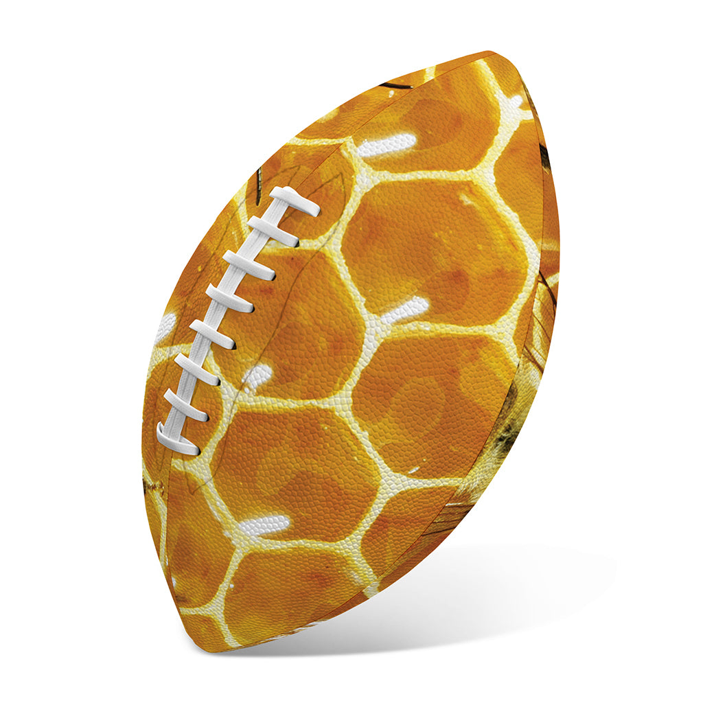 Bees And Honeycomb Print Rugby Ball