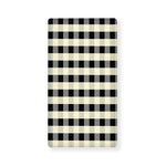 Beige And Black Buffalo Check Print Baby Crib Sheet