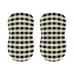 Beige And Black Buffalo Check Print Bar Stool Covers