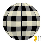 Beige And Black Buffalo Check Print Basketball