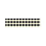 Beige And Black Buffalo Check Print Bed Runner