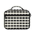Beige And Black Buffalo Check Print Briefcase Bible Bag