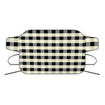 Beige And Black Buffalo Check Print Car Windshield Snow Cover