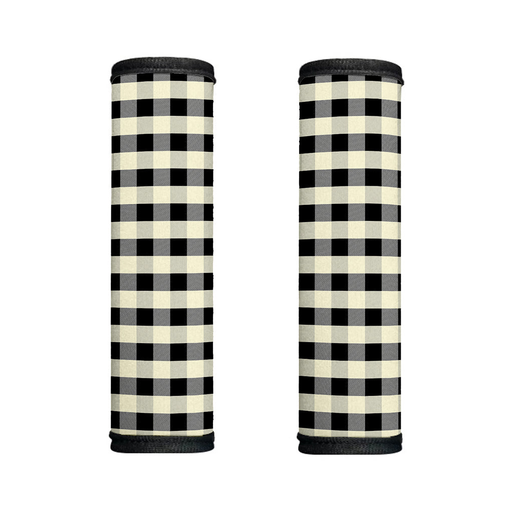 Beige And Black Buffalo Check Print Handle Covers
