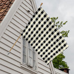 Beige And Black Buffalo Check Print House Flag