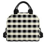 Beige And Black Buffalo Check Print Insulated Lunch Bag