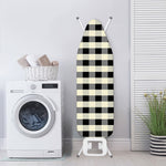 Beige And Black Buffalo Check Print Ironing Board Cover