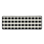 Beige And Black Buffalo Check Print Long Kitchen Mat
