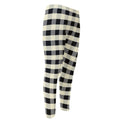Beige And Black Buffalo Check Print Men's Compression Pants