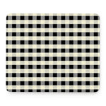 Beige And Black Buffalo Check Print Mouse Pad