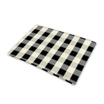Beige And Black Buffalo Check Print Pet Cooling Mat Cover