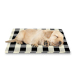Beige And Black Buffalo Check Print Pet Cooling Mat Cover