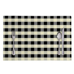Beige And Black Buffalo Check Print Placemat