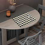 Beige And Black Buffalo Check Print Placemat