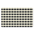 Beige And Black Buffalo Check Print Polyester Doormat