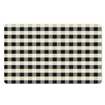 Beige And Black Buffalo Check Print Polyester Doormat