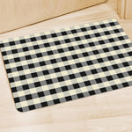 Beige And Black Buffalo Check Print Polyester Doormat