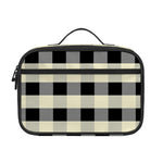 Beige And Black Buffalo Check Print Portable Lunch Bag