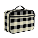 Beige And Black Buffalo Check Print Portable Lunch Bag