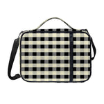 Beige And Black Buffalo Check Print Shoulder Strap Bible Bag