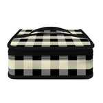Beige And Black Buffalo Check Print Small Lunch Bag