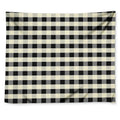 Beige And Black Buffalo Check Print Tapestry