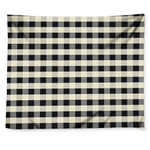Beige And Black Buffalo Check Print Tapestry