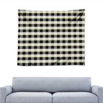 Beige And Black Buffalo Check Print Tapestry