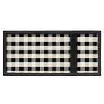 Beige And Black Buffalo Check Print Trifold Wallet