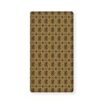 Beige And Black Orthodox Pattern Print Baby Crib Sheet