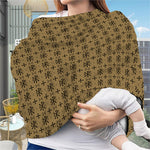 Beige And Black Orthodox Pattern Print Baby Seat Cover