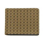 Beige And Black Orthodox Pattern Print Bifold Wallet