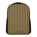 Beige And Black Orthodox Pattern Print Casual Backpack