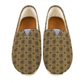 Beige And Black Orthodox Pattern Print Casual Shoes