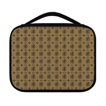 Beige And Black Orthodox Pattern Print Classic Bible Case