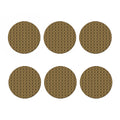 Beige And Black Orthodox Pattern Print Coaster Set