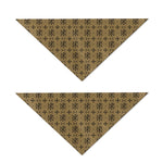 Beige And Black Orthodox Pattern Print Dog Bandana