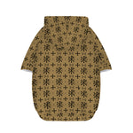 Beige And Black Orthodox Pattern Print Dog Zip Up Hoodie