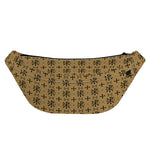 Beige And Black Orthodox Pattern Print Fanny Pack