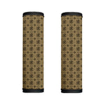 Beige And Black Orthodox Pattern Print Handle Covers