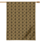 Beige And Black Orthodox Pattern Print House Flag