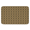 Beige And Black Orthodox Pattern Print Indoor Door Mat