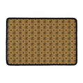Beige And Black Orthodox Pattern Print Kitchen Mat
