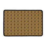 Beige And Black Orthodox Pattern Print Kitchen Mat