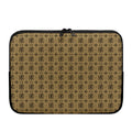 Beige And Black Orthodox Pattern Print Laptop Sleeve