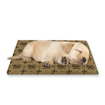 Beige And Black Orthodox Pattern Print Pet Cooling Mat Cover