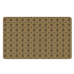 Beige And Black Orthodox Pattern Print Polyester Doormat