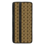 Beige And Black Orthodox Pattern Print Refrigerator Handle Covers
